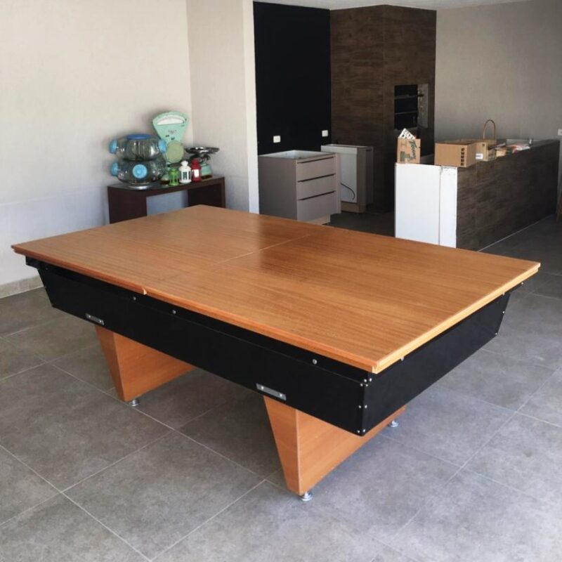 Mesa de Sinuca Comercial Black com Tampo de Ping-pong – Bilhares Flotuba