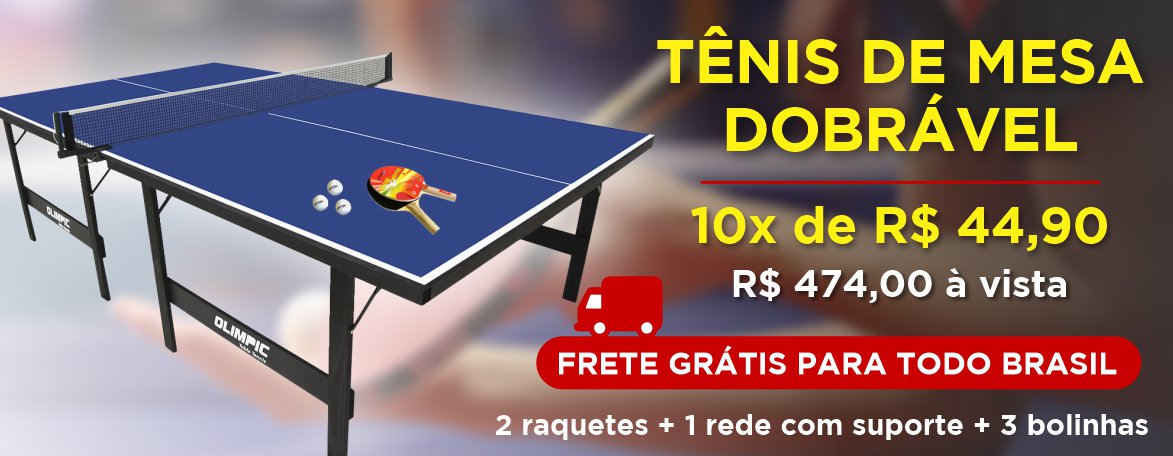 Locação de MESA DE PING PONG - TÊNIS DE MESA - SEMI-OFICIAL